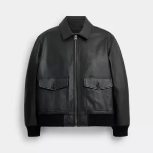 Bomber en cuir