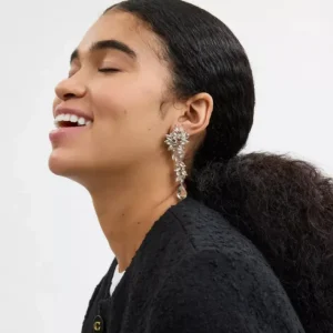 Boucle d'oreilles en cristal tendance