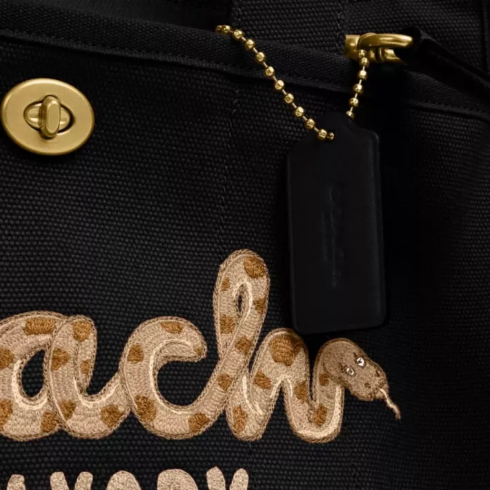 Cabas Cargo Nouvel An serpent avec écriture Coach