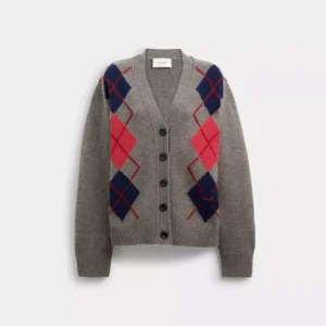 Cardigan à motif Argyle