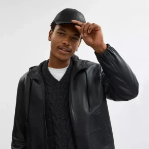 Casquette de baseball en cuir