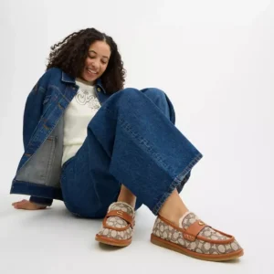 Chaussure de style chausson Forest en jacquard textile signature