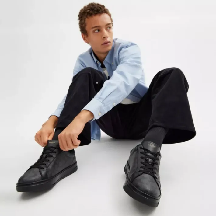 Chaussure sport High Line en toile signature