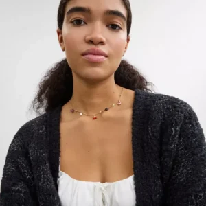 Collier à mini breloques cœur et dés