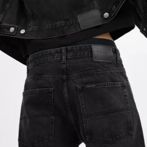 Jean Noir Fuselé En Coton Biologique