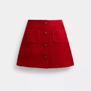 Jupe en coton bouclé