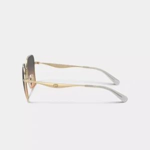 Lunettes de soleil hexagonales en métal Pillow Tabby