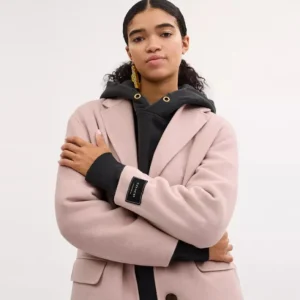 Manteau en laine double face
