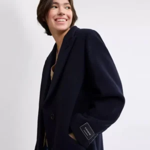Manteau en laine oversize