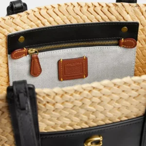 Petit Cabas à Poche En Paille