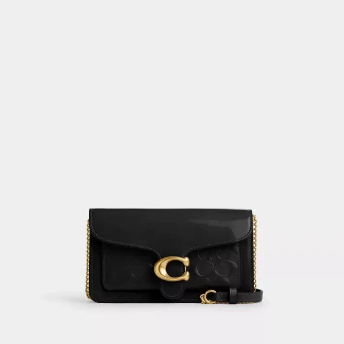 Pochette à chaîne Tabby en cuir exclusif