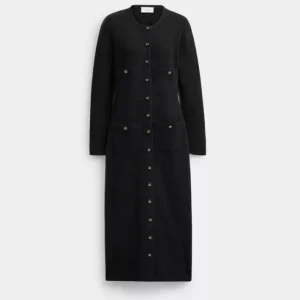 Robe cardigan en tricot
