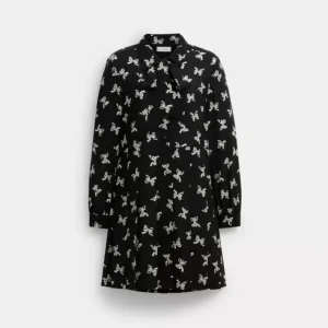 Robe en soie à motif nœud