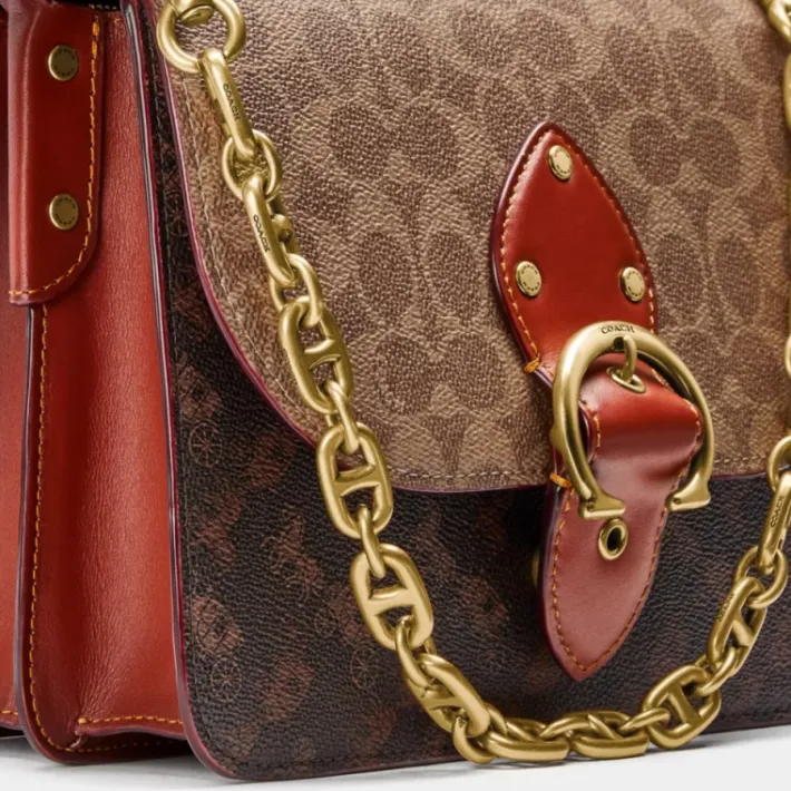 Sac à Bandoulière Beat En Toile Signature Avec Imprimé Cheval Et Calèche