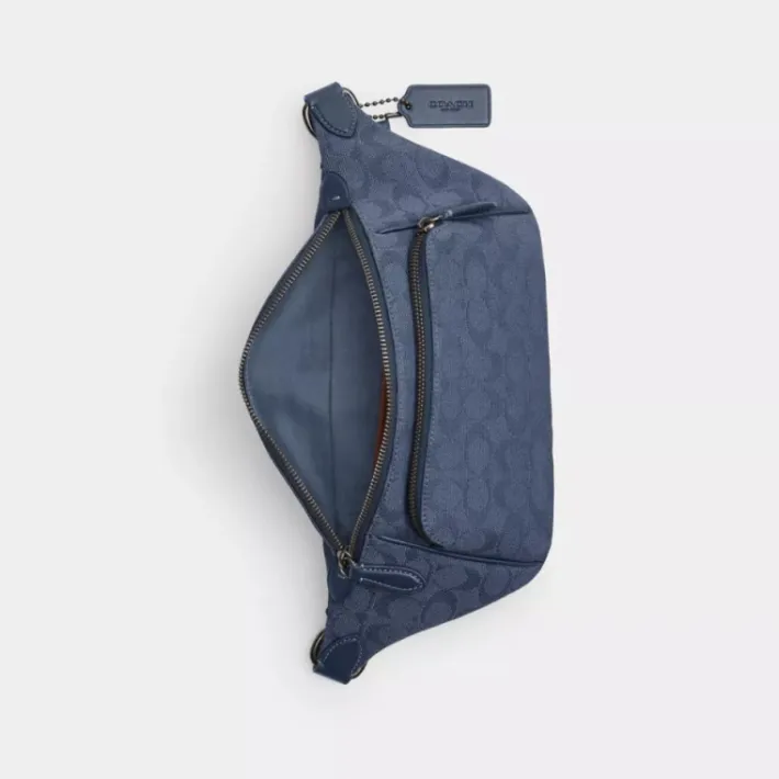 Sac Banane League En Toile Jacquard Signature