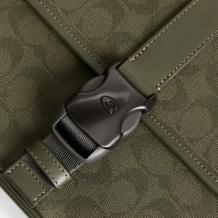 Sac Messager League En Toile Jacquard Signature