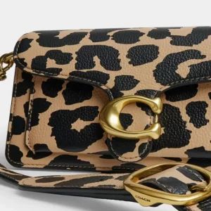 Sac épaule Tabby 20 avec imprimé léopard