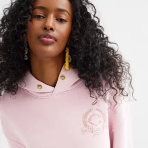 Sweat à capuche et écusson exclusif oversize en coton biologique